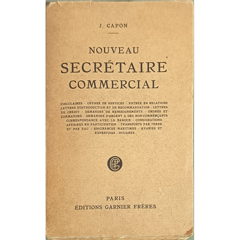 Nouveau secrétaire commercial