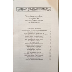 Plein chant n° 37-38 / nouvelles francophones d'aujourd'hui