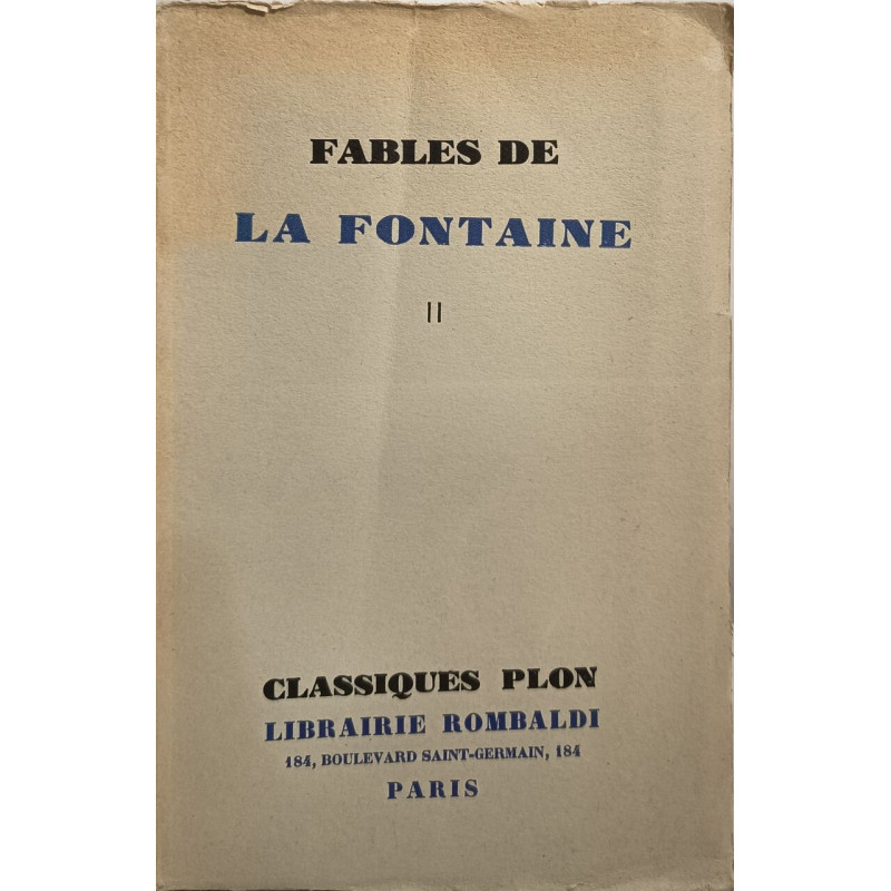 Fables de La Fontaine tome 2