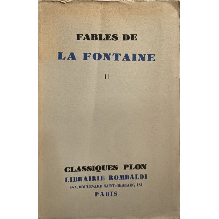 Fables de La Fontaine tome 2