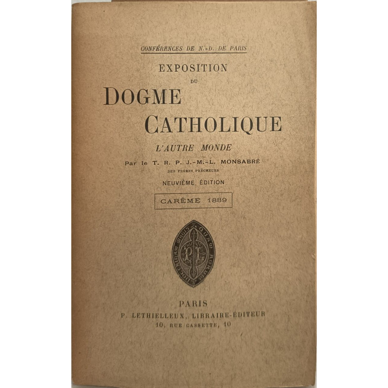 Exposition du dogme catholique l'autre monde