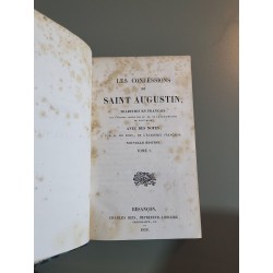 Les confessions d'Augustin traduites en français Tome 1+2