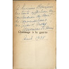 Chantage à la guerre ouvrage dédicacé par l'auteur
