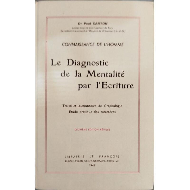 Le Diagnostic de la Mentalité par l'Écriture