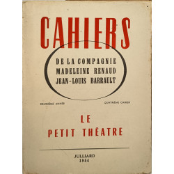 Cahiers de la Compagnie Madeleine Renaud - Jean-Louis Barrault :...