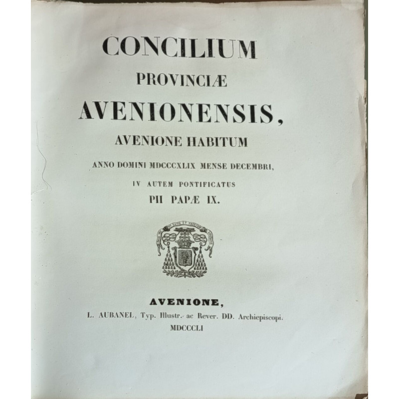 Concilium Provinciae Avinionensis Avinione habitum