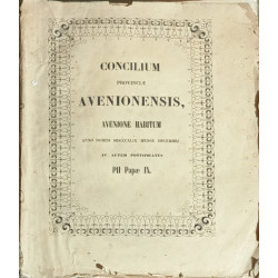 Concilium Provinciae Avinionensis Avinione habitum