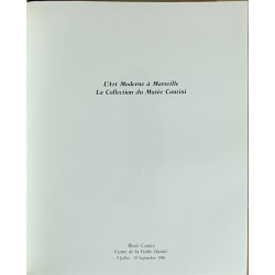 L'art moderne a marseille. la collection du musee cantini....
