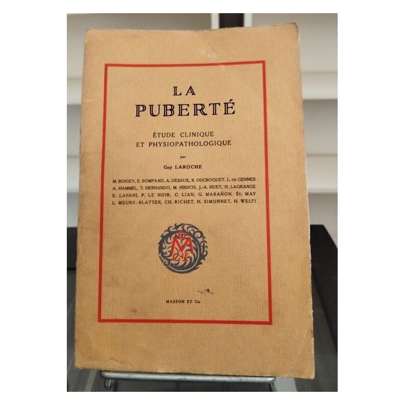 La Puberté/ etude clinique et psysiopathologique