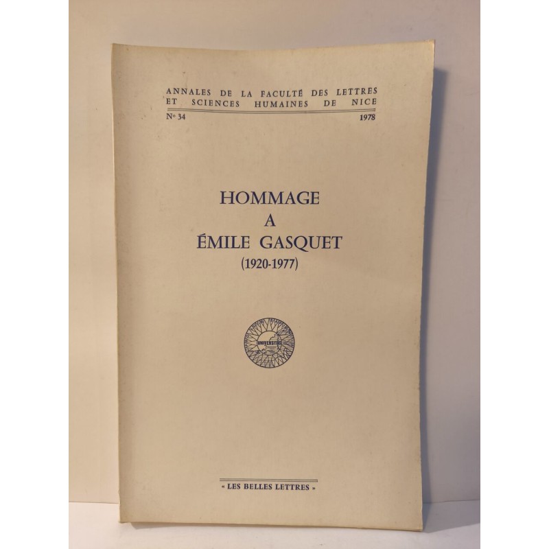 Hommage à Émile Gasquet (1920-1977)