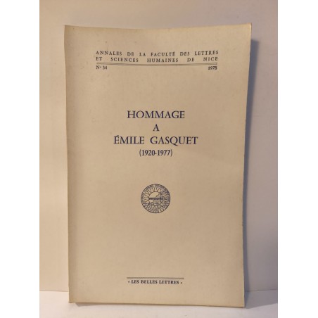 Hommage à Émile Gasquet (1920-1977)