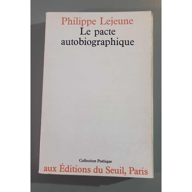 Le pacte autobiographique
