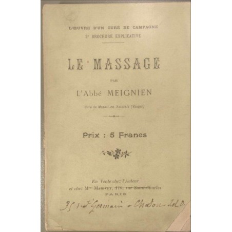 Le Massage - 2e brochure explicative