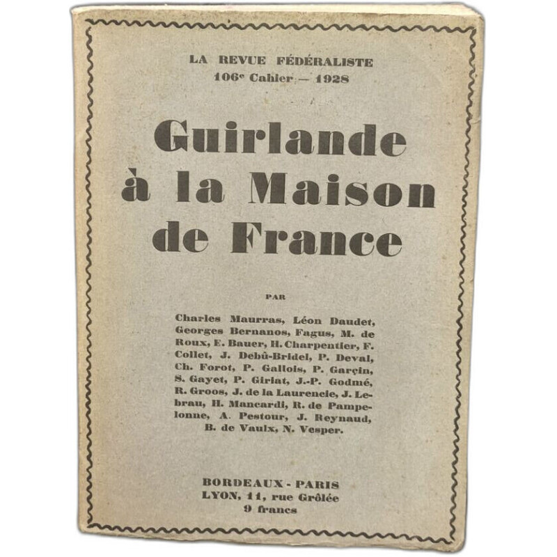 La revue fédéraliste Guirlande à la Maison de France