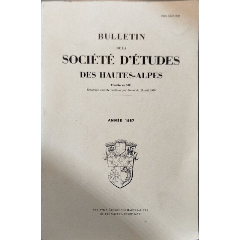 Bulletin de la Société d'études des Hautes-Alpes/ année 1987