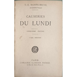 Causeries du lundi - Tome onzième