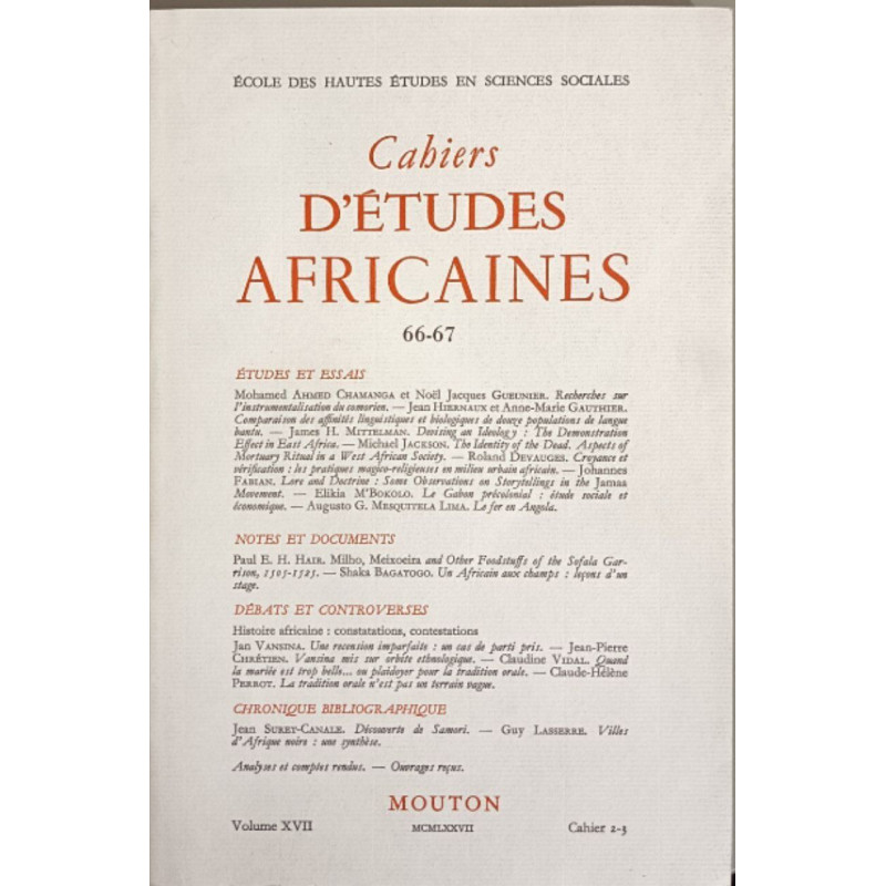 Cahiers d'Études Africaines