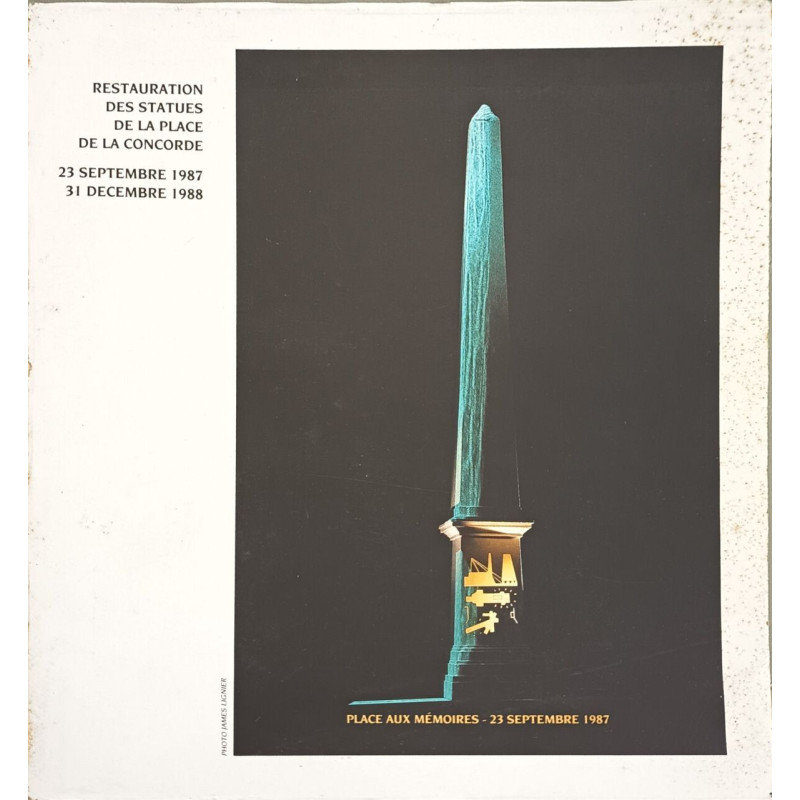 Restauration des statues de la Place de la Concorde