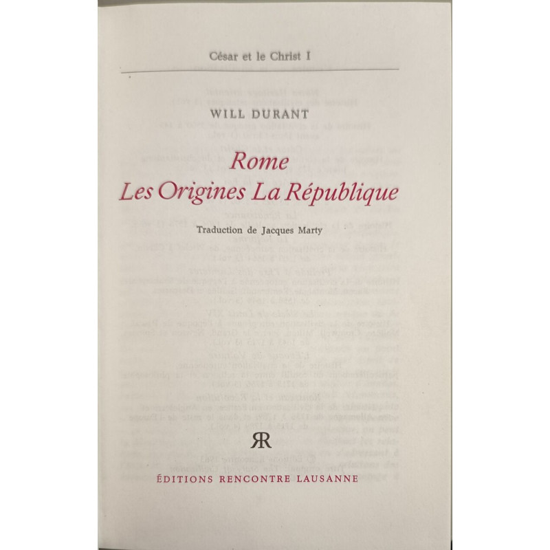 Rome. Les origines la République