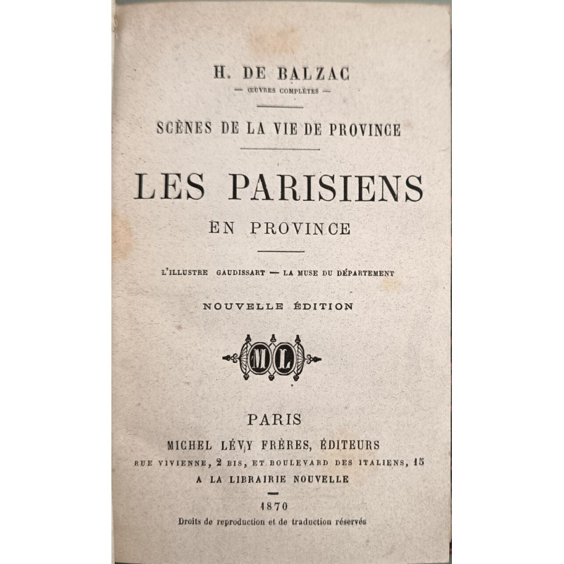 Les Parisiens en province