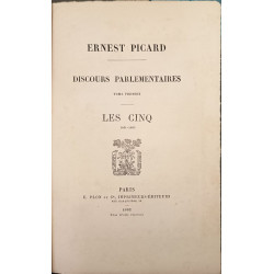 Discours parlementaires. Les cinq 1861-1863