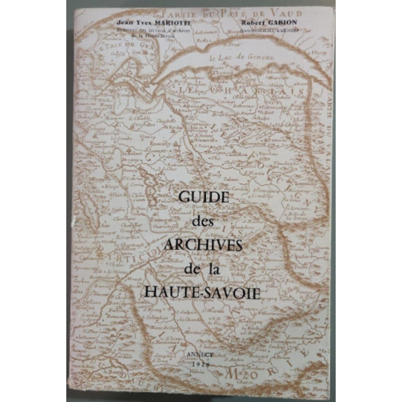 Guide des archives de la Haute-Savoie