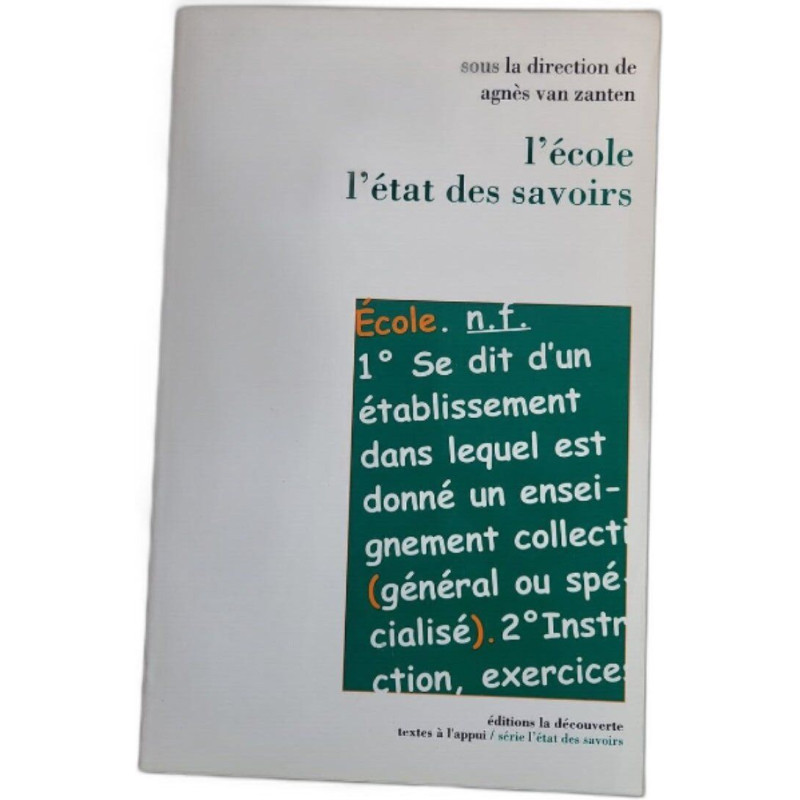 L'école l'état des savoirs