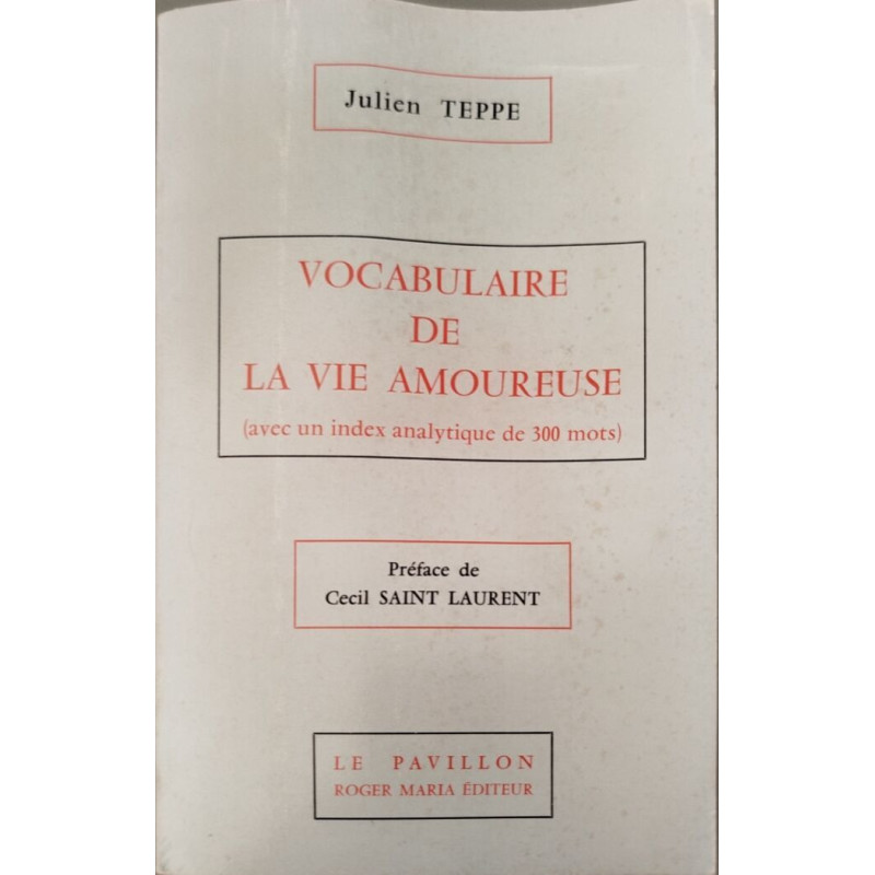 Vocabulaire de la vie amoureuse