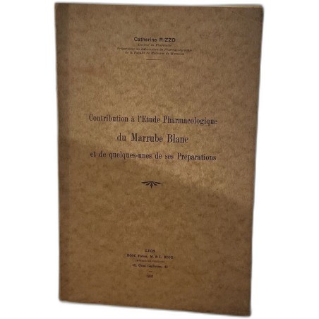 Contribution à l'Etude Pharmacologique du Marrube Blanc et de...