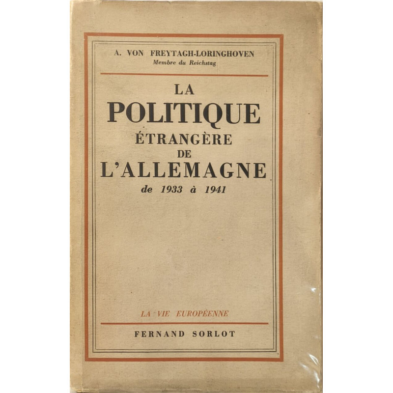 La Politique étrangère de l'Allemagne de 1933 à 1941