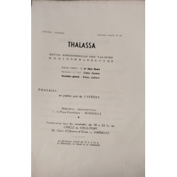 Thalassa : revue bimestrielle des valeurs méditerranéennes n°49