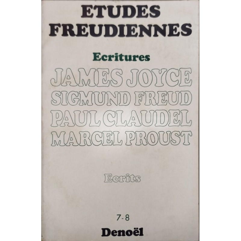Études freudiennes n° 7-8