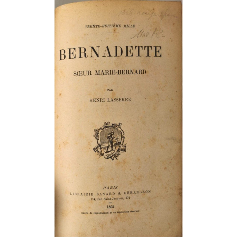 Bernadette - avec gravures