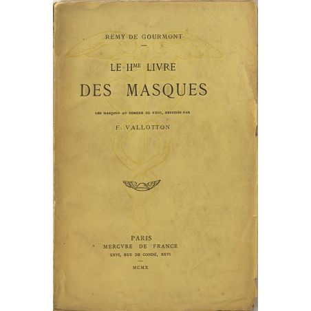 Le IIème Livre des Masques - les masques au nombre de XXIII...