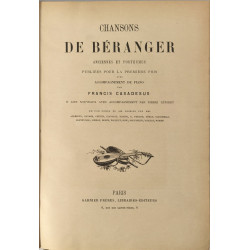 Chansons de beranger anciennes et posthumes publiées pour la...