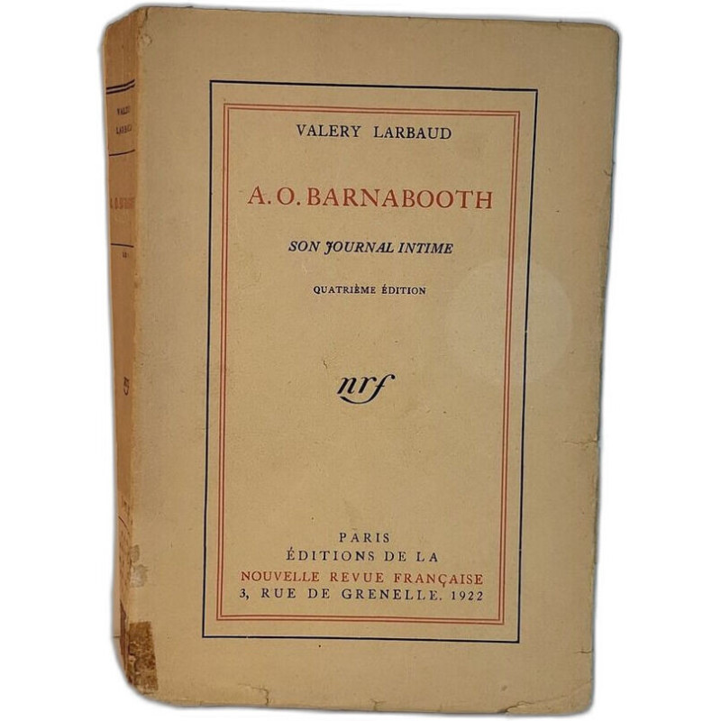 A.O. Barnabooth son journal intime