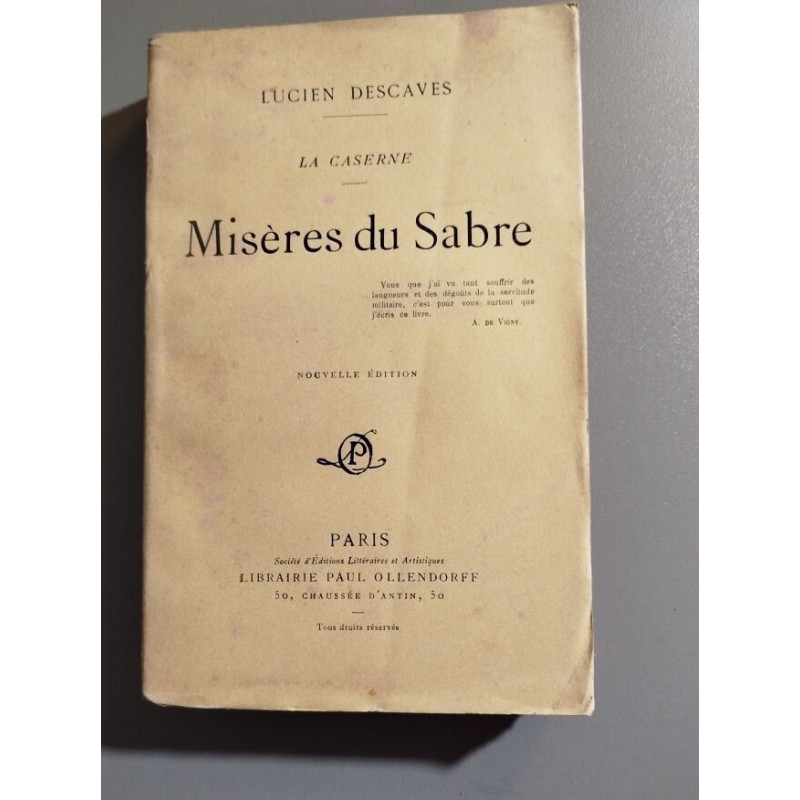 La caserne / miseres du sabre