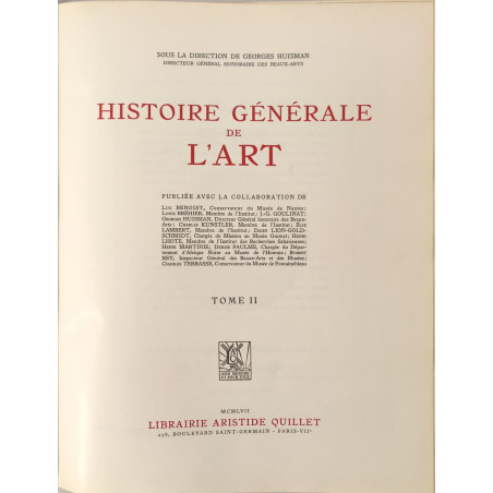 Histoire Générale de l'Art tome 2