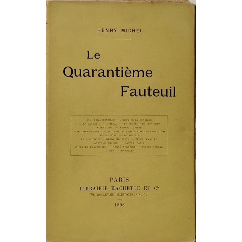 Le Quarantième Fauteuil