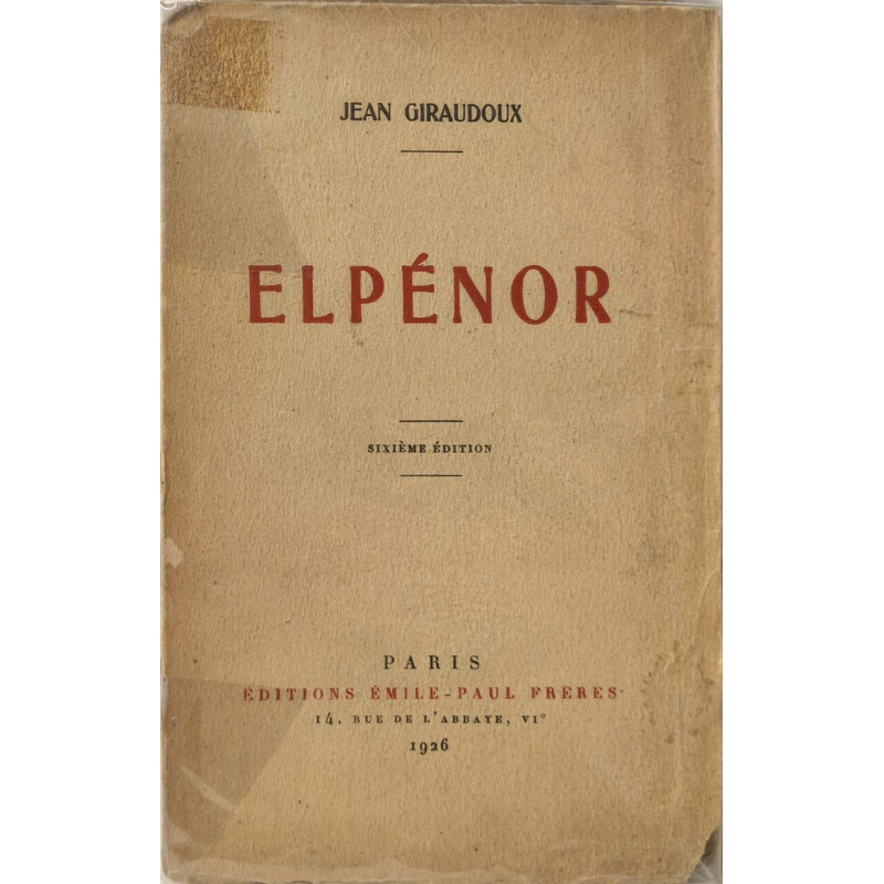 Elpénor - sixième édition