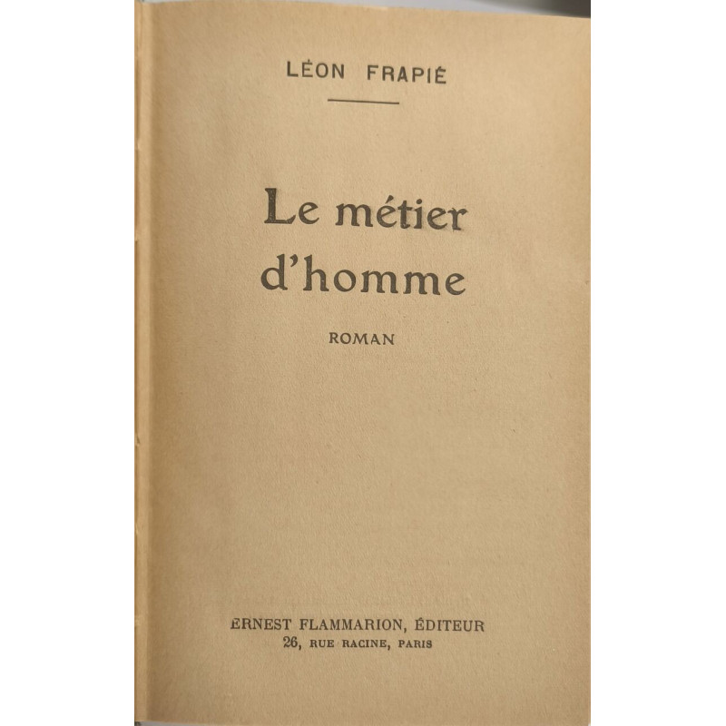 Le métier d'homme