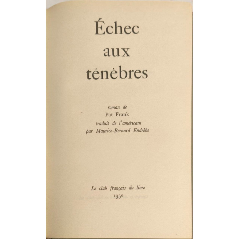 Échec aux ténèbres numéroté 6114