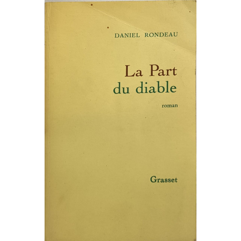 La part du diable - dédicacé par l'auteur