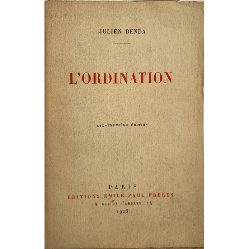 L'ordination 19eme édition