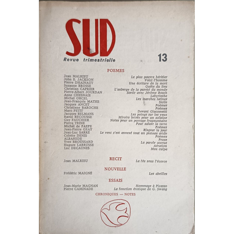 Sud revue trimestrielle n°13