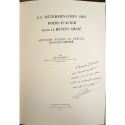 La détermination des poids d'acier dans le béton armé (dédicacé...