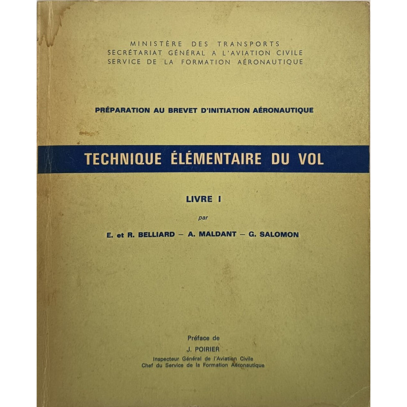 Technique élémentaire du vol- livre 1