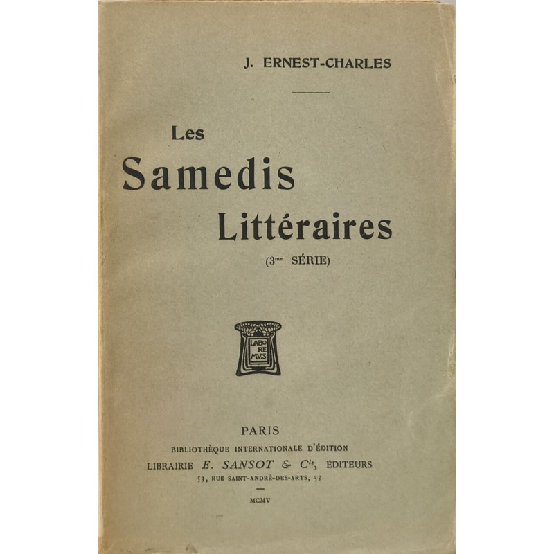 Les Samedis Littéraires (3ème série)