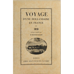 Voyage d'une hollandaise en france en 1819