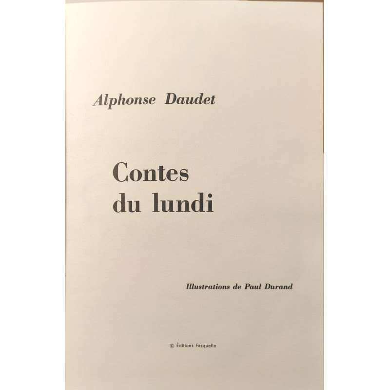 Contes du lundi / illustrations de paul durand